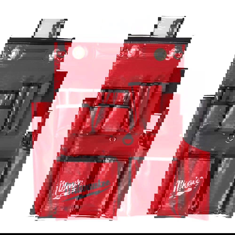 Tool Aprons & Tool Belts; Tool Type: Tool Apron ; Minimum Waist Size: 1 ; Material: Vinyl ; Color: Red/ Black ; Width (Inch): 18